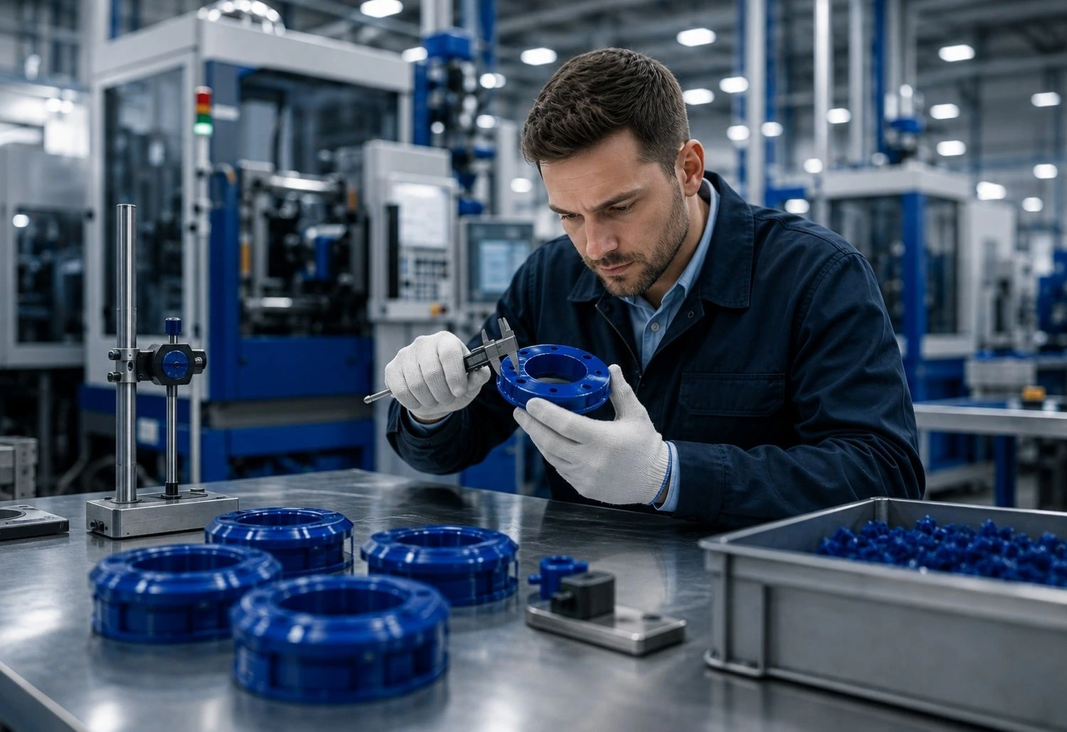 ENT Plastik üretim tesisinde kalite kontrol ve plastik enjeksiyon üretim süreci